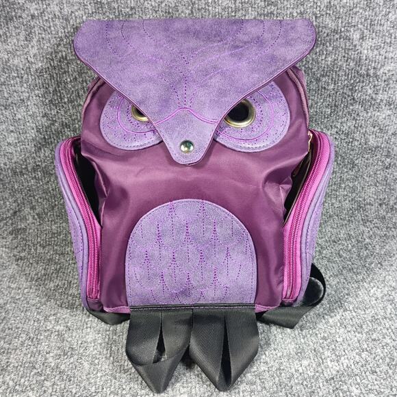 Owl Backpack Womens Novelty Bag Cute Animal School Travel Bookbag Adjustable - Picture 1 of 8